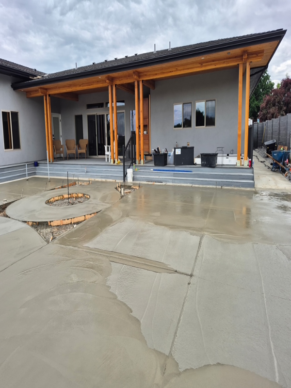 Driveway pour and finish