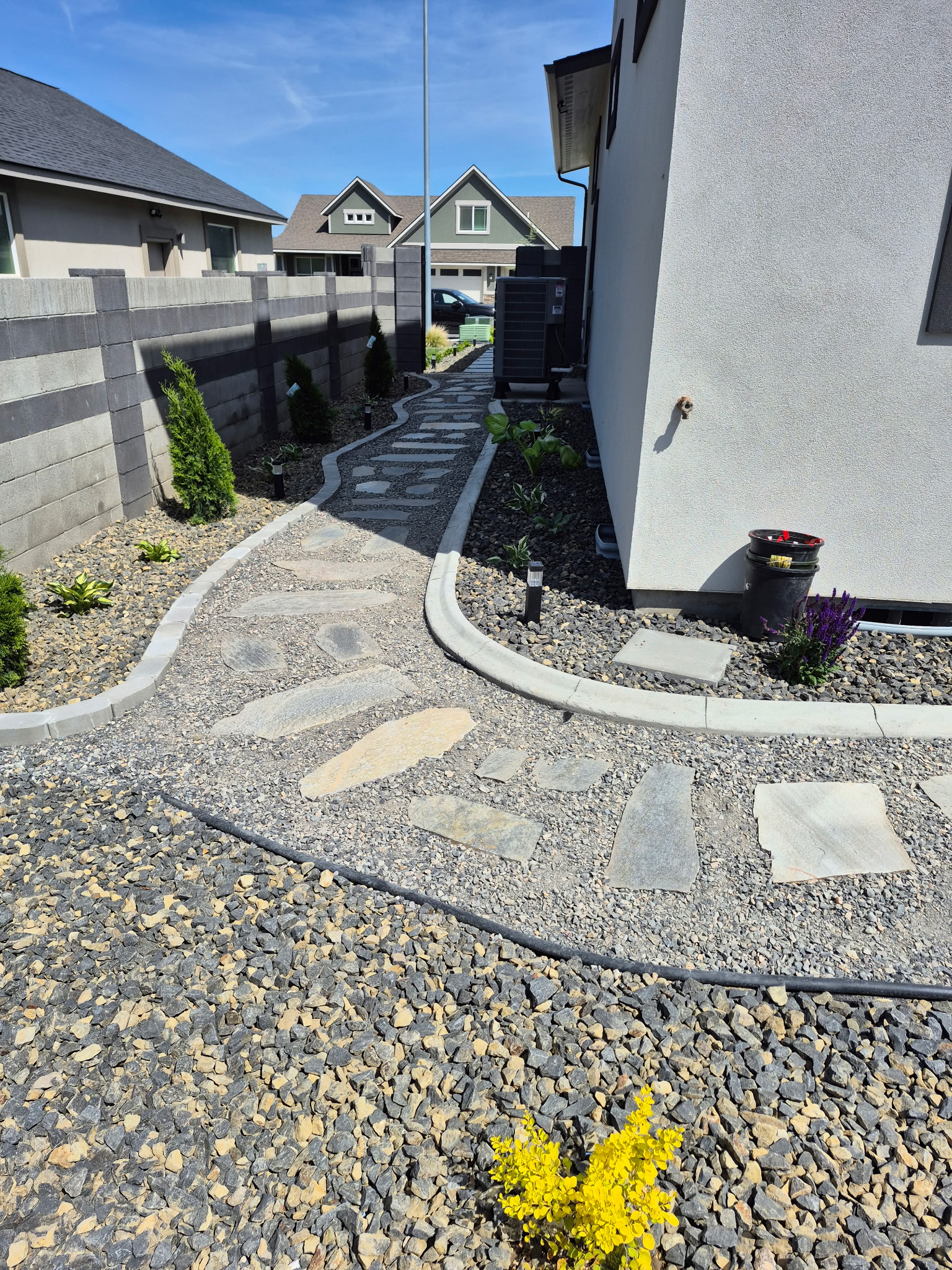 Flagstone pathway example